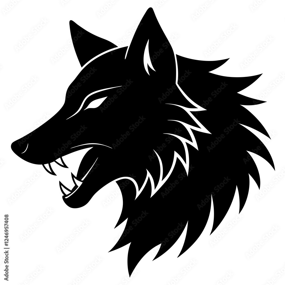 Obraz premium wolf head isolated on white