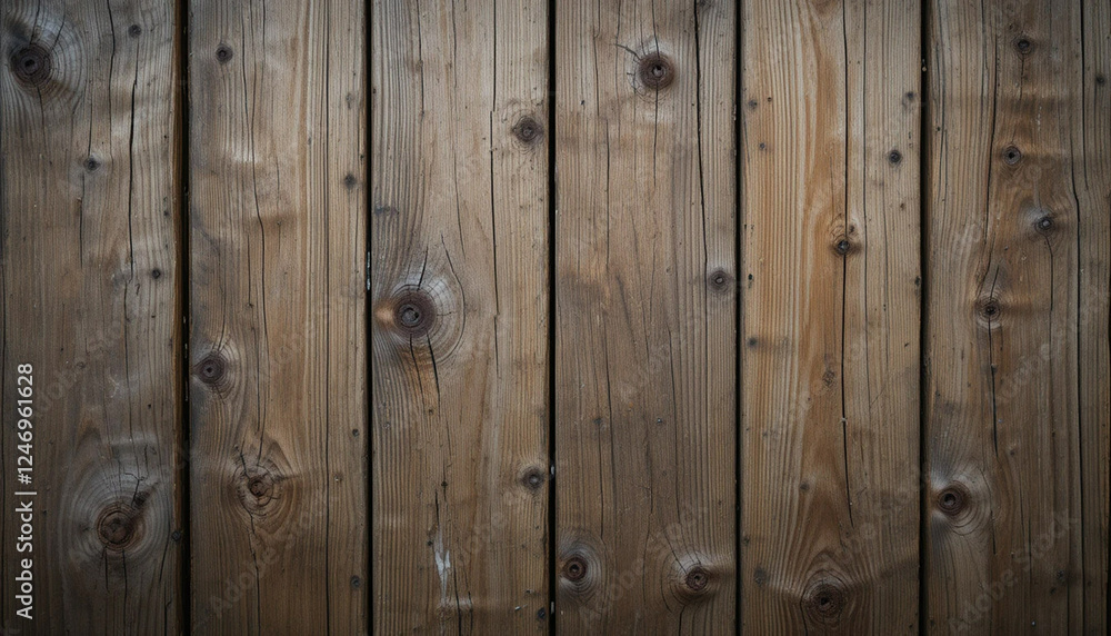 Naklejka premium Rustic abstract background featuring aged wooden planks arranged for abstract background.