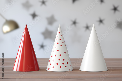 three party hat mockup
