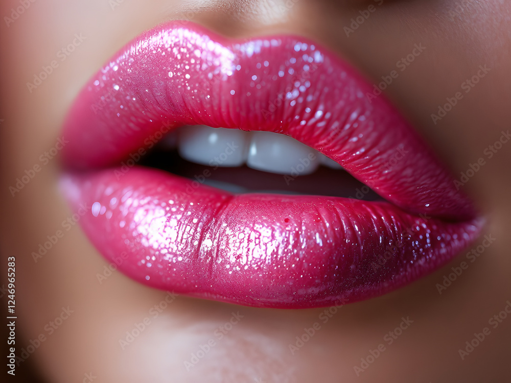 Glossy Pink Lips Glossy Pink Lips