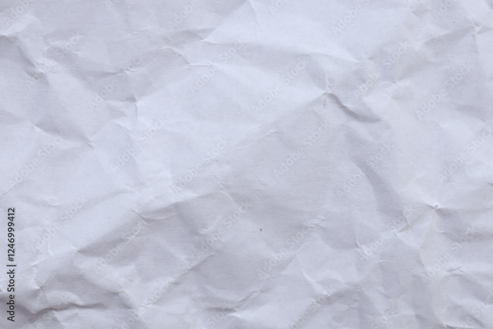 Obraz premium Crumpled white paper texture background
