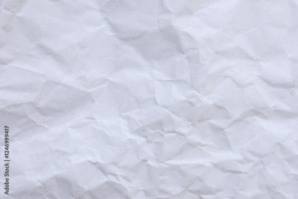 Obraz premium Crumpled white paper texture background