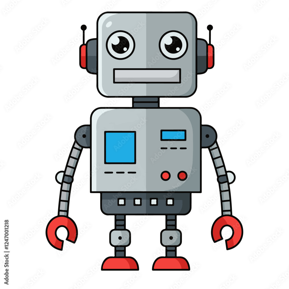 funny cartoon robot, robot, robot cartoon character, robot illustrator, robot vector drawing, robot drawn on white background funny cartoon robot, robot, robot cartoon character, robot illustrator, robot vector drawing, robot drawn on white background