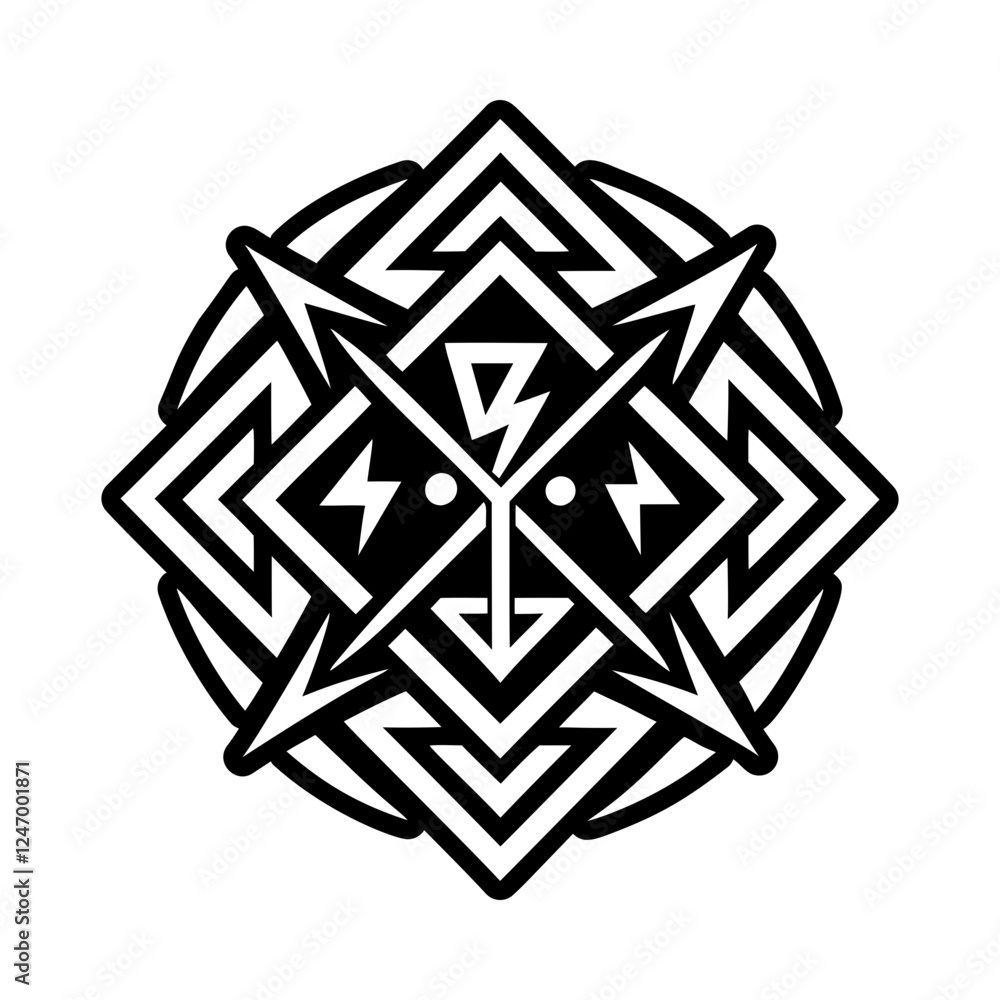 Gebo sign icon in filled style Gebo sign icon in filled style