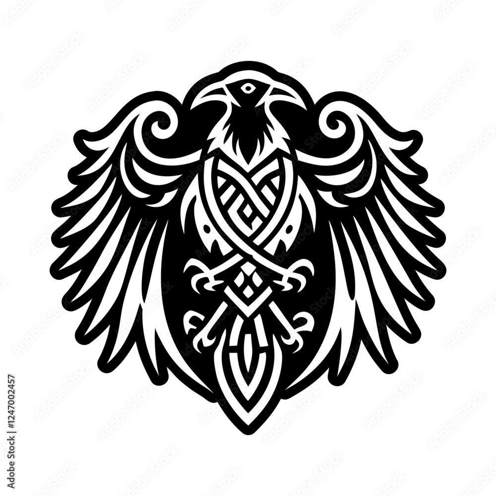 A filled style icon of phoenix rising symbol A filled style icon of phoenix rising symbol