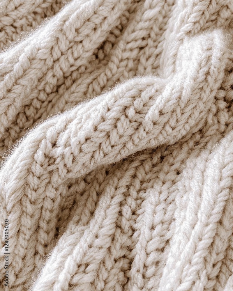 Knitted Wool Texture Background in Cozy Neutral Tones for Lifestyle Branding Knitted Wool Texture Background in Cozy Neutral Tones for Lifestyle Branding
