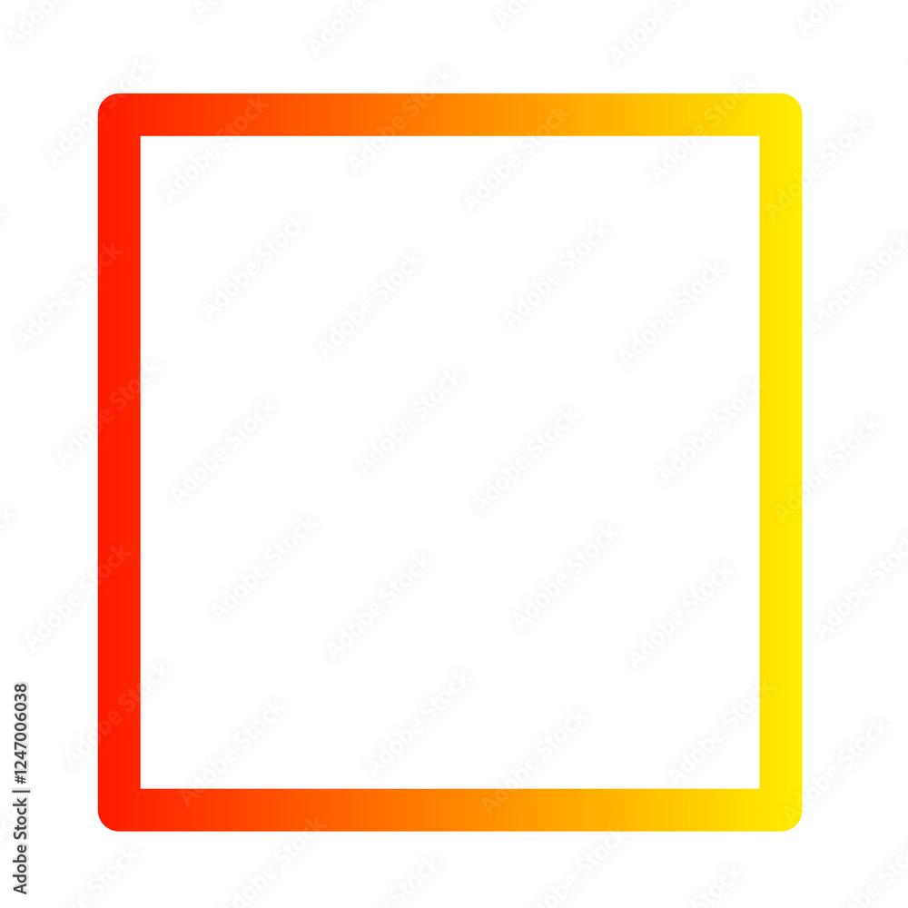 Red yellow square frame transparent background Red yellow square frame transparent background