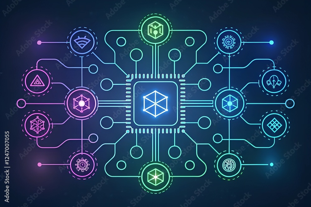 Fototapeta premium social network background
