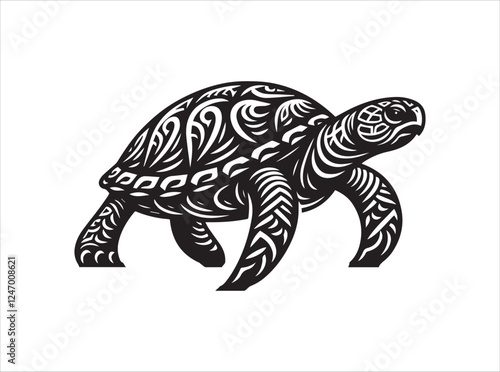 "Turtle Vector Illustration for Ocean, Nature, and Creative Design Projects"
