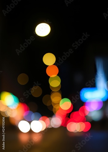 Bokeh color lightlight of night red blue green bokeh background bokeh green bokeh green abstract background light bright blur pattern photo