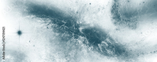 Infinite Universe Displaying a Mysterious and Hypnotic Nebula Floating in a Deep Space Setting
