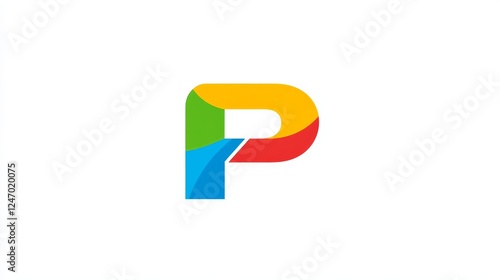 Free Download the letters 'P' in bright yellow, green, blue, and red on a white background - GFXLoad
