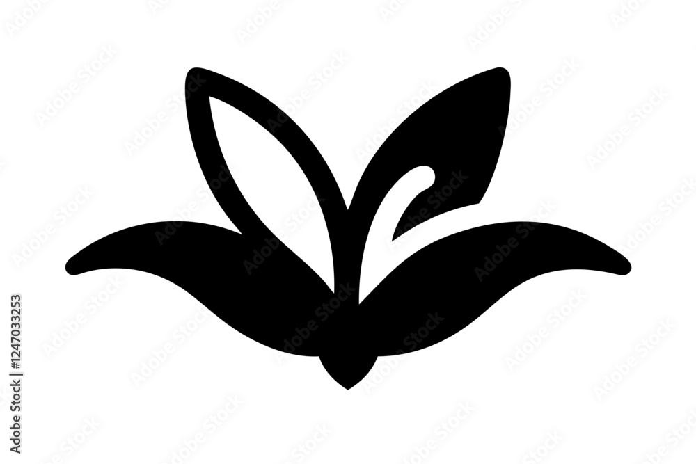Lily Flower Icon - Elegant Nature Design Lily Flower Icon - Elegant Nature Design