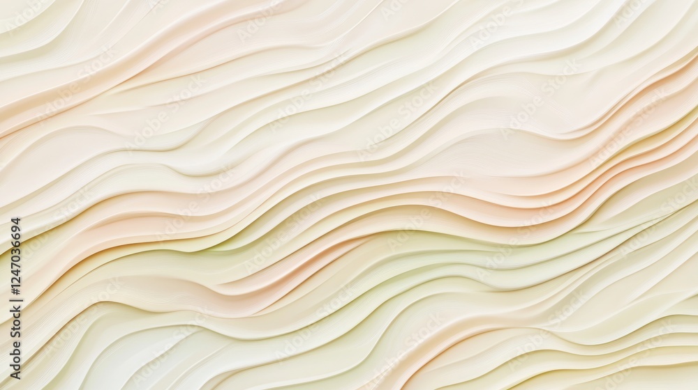 Gentle wavy layers in beige, peach, and cream form an elegant abstract background. Gentle wavy layers in beige, peach, and cream form an elegant abstract background.