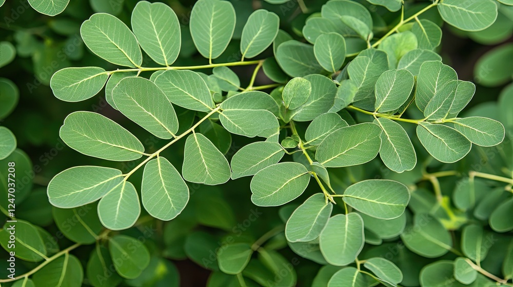 A serene backdrop of lush green leaves is perfect for showcasing the beauty of nature in your designs A serene backdrop of lush green leaves is perfect for showcasing the beauty of nature in your designs