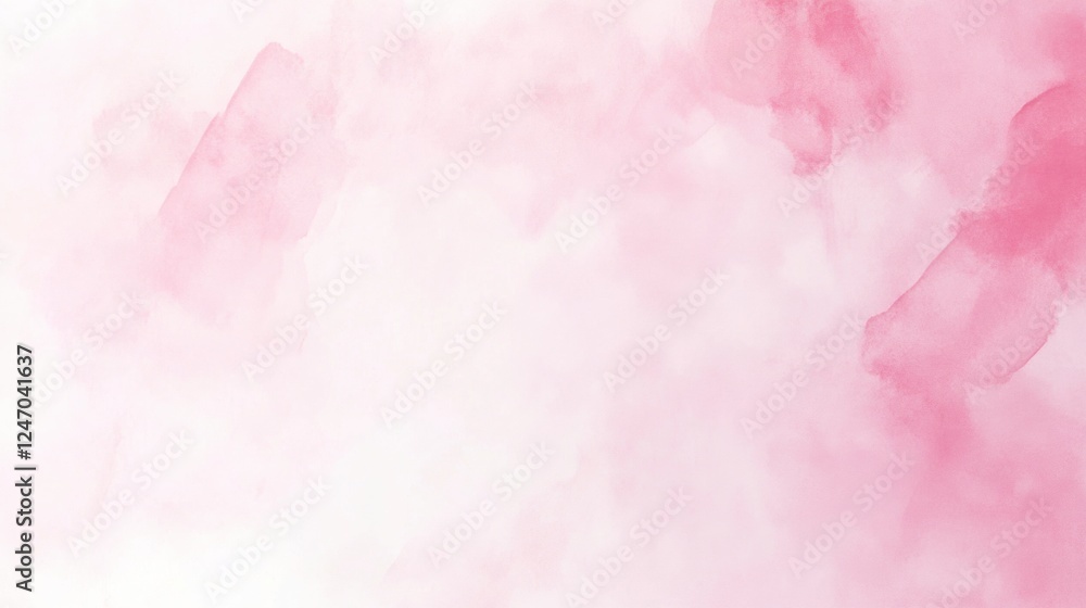 A soft and delicate pink watercolor background with gentle gradations and textures provides a dreamy feel. A soft and delicate pink watercolor background with gentle gradations and textures provides a dreamy feel.