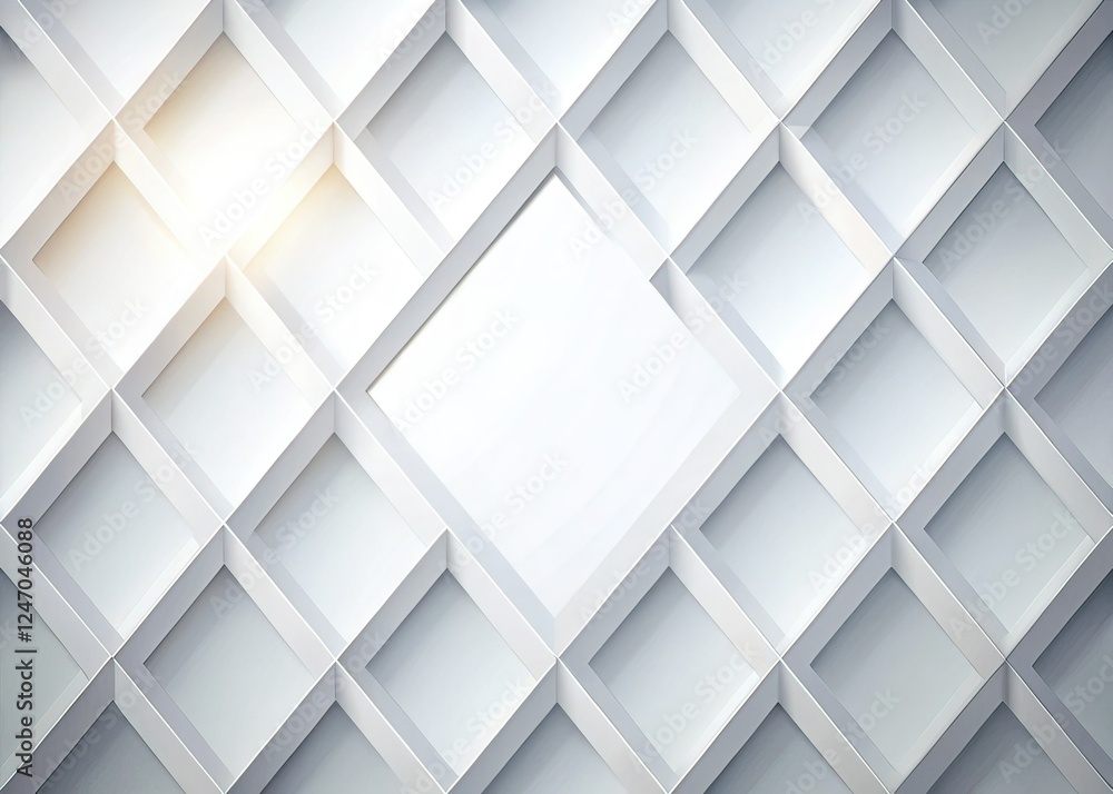 Obraz premium Futuristic Rhombus Abstract Background - AI Photo