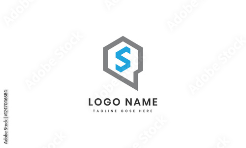 Abstract icons collection  waves s logo