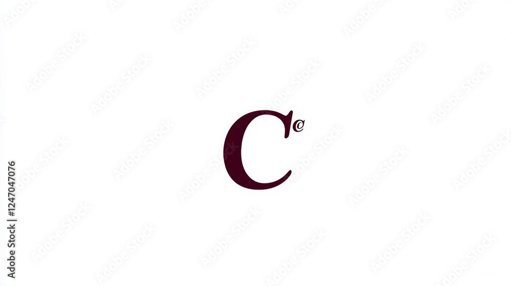 Fototapeta premium a large, cursive letter 