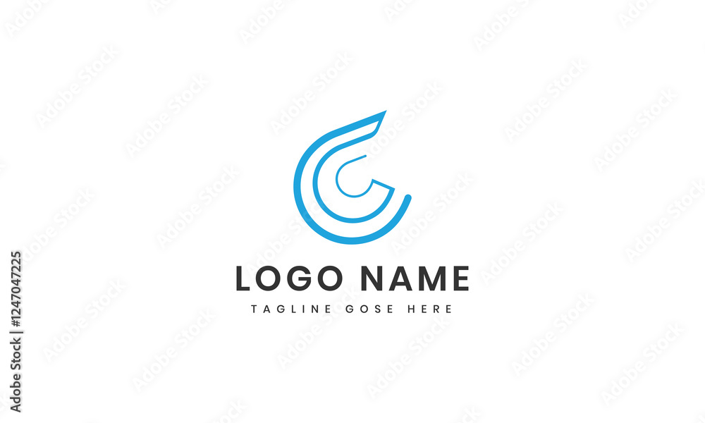 Abstract icons collection waves c logo Abstract icons collection waves c logo