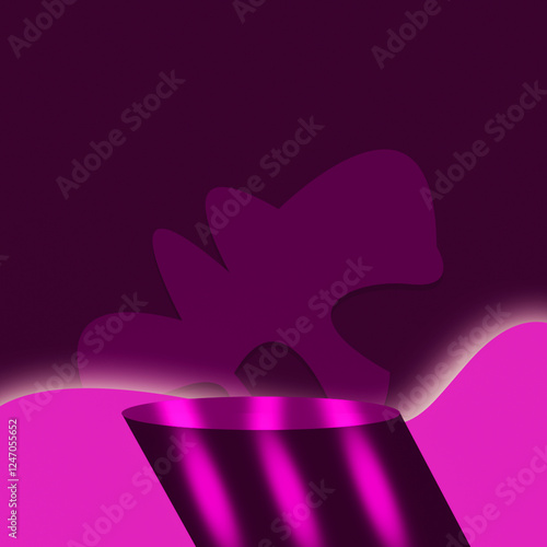 Futuristic Pink and Purple Abstract Background