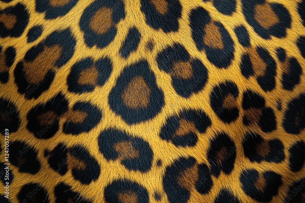Textured close-up of leopard skin pattern, showcasing the intricate details and unique design. Textured close-up of leopard skin pattern, showcasing the intricate details and unique design.