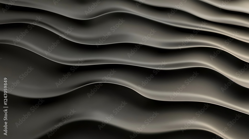 Fototapeta premium Dark wavy fabric texture background (1)