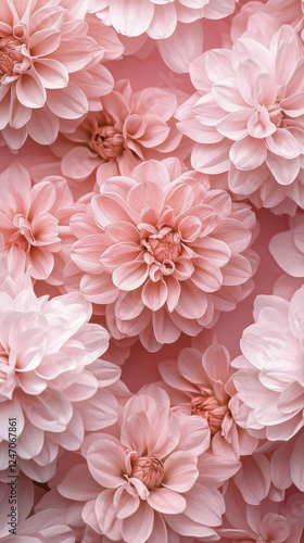 Pink flowers display vibrant petals and delicate texture in close-up view