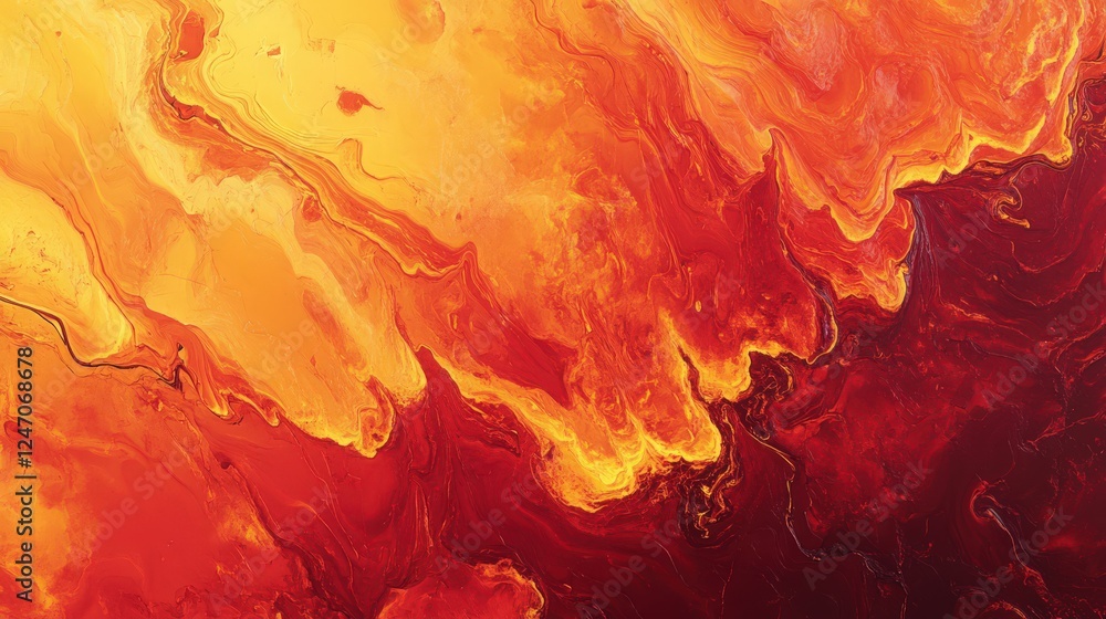 Fiery Abstract Art: Dynamic Blend of Red, Orange, and Yellow Hues Fiery Abstract Art: Dynamic Blend of Red, Orange, and Yellow Hues