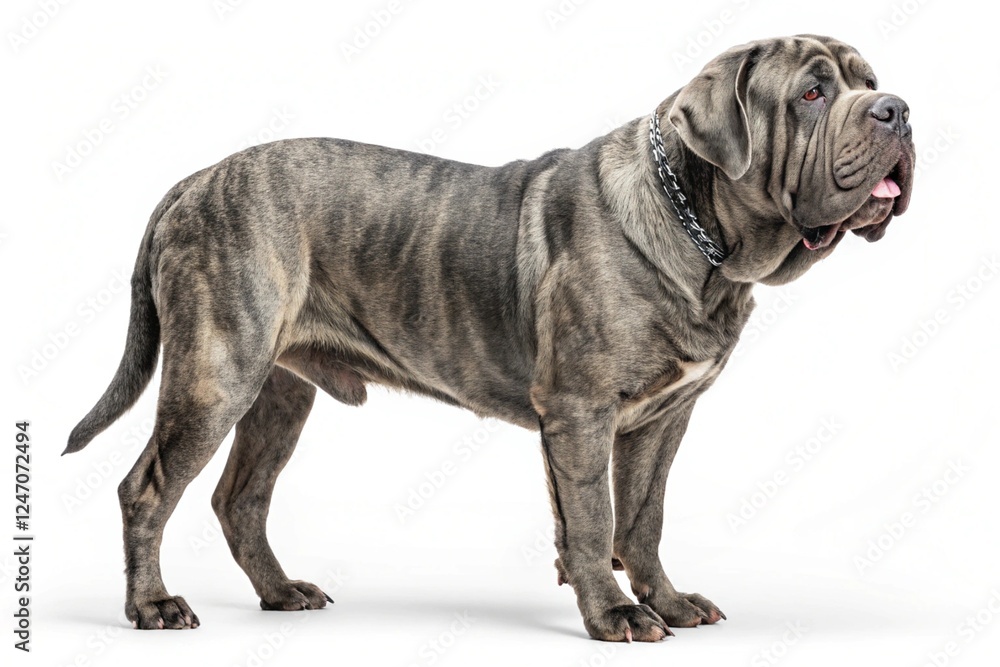 Neapolitan mastiff dog isolated on white background Neapolitan mastiff dog isolated on white background