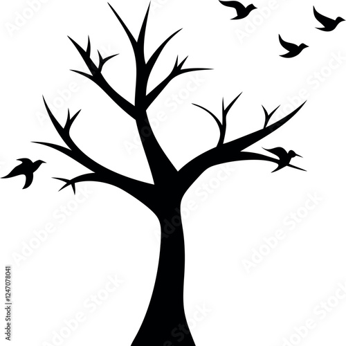 tree silhouette vector