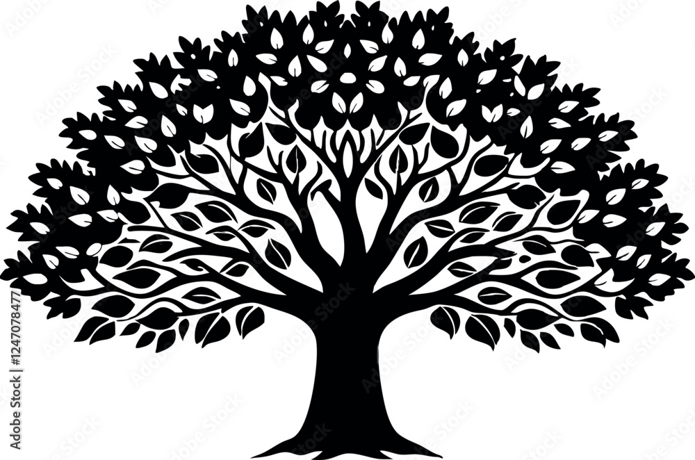 Fototapeta premium vector tree silhouette