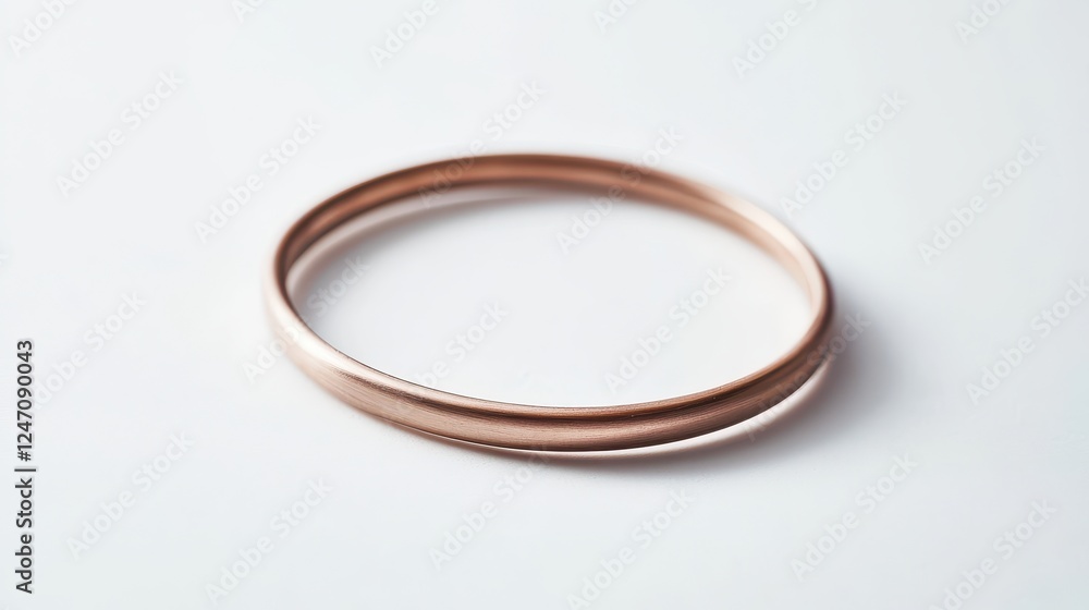 Isolated shot of a minimalist bracelet on a clean white background. Ideal for jewelry marketing or fashion promotions. Isolated shot of a minimalist bracelet on a clean white background. Ideal for jewelry marketing or fashion promotions.