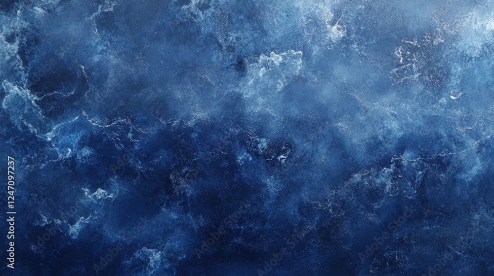 Obraz premium Abstract Blue and White Painted Grunge Style Textured Background