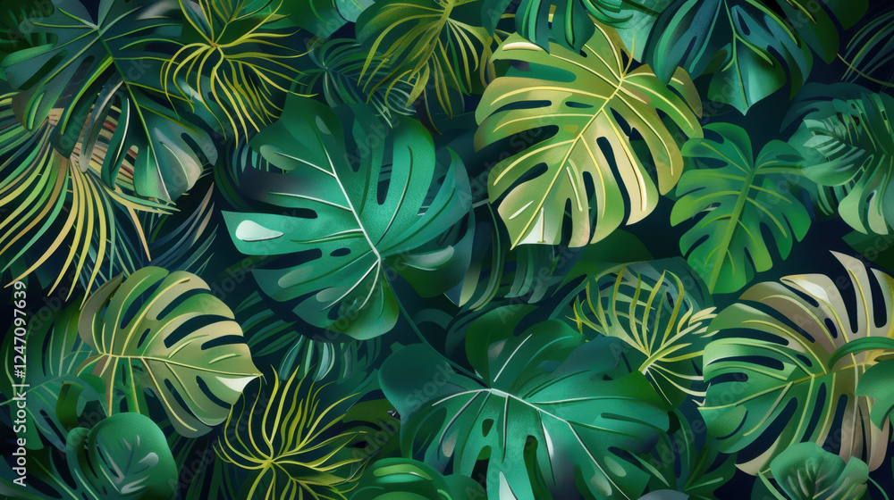 green leaf background
