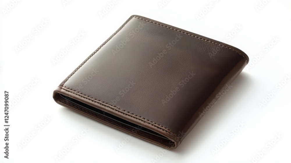 A clean, minimalist wallet with a sleek design isolated on a white background. Great for promoting men s fashion accessories. A clean, minimalist wallet with a sleek design isolated on a white background. Great for promoting men s fashion accessories.