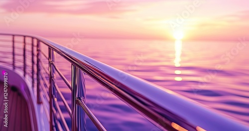 A dramatic photo taken from a yacht, featuring a purple background. Images like this are used as backdrops for design