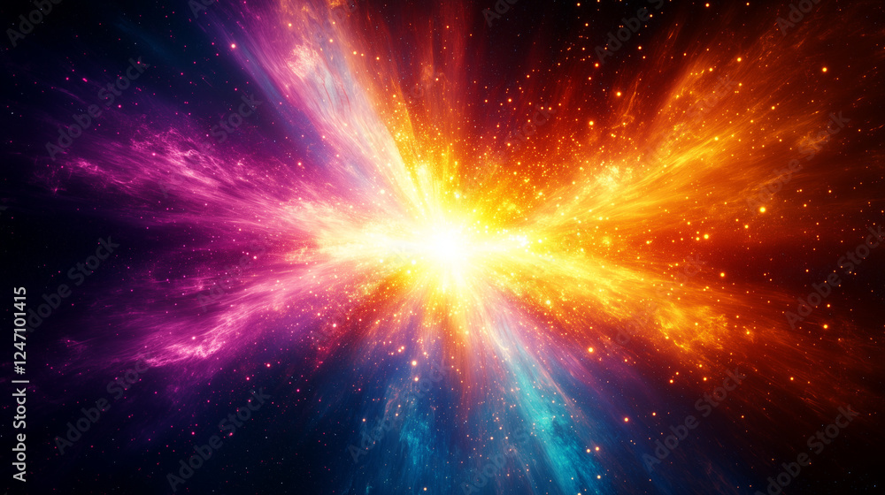 abstract background with stars