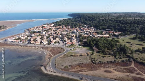 Wallpaper Mural Leucate la Franqui vu du ciel (11370) france  Torontodigital.ca