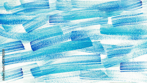 Obraz na płótnie Light blue turquoise cyan sea teal agua white water watercolor. Colorful art background. Brush stroke line stripe wave brushstroke. Daub chaos chaotic abstract geometric pattern. Design. w salonie