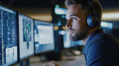 Smart call center solutions AI where artificial intelligence optimizes call routing analyzes agent performance and enhances customer satisfaction through realtime insights