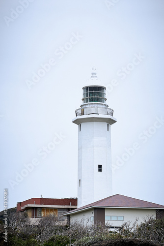 Wallpaper Mural Historic White Lighthouse on a Cloudy Day Torontodigital.ca