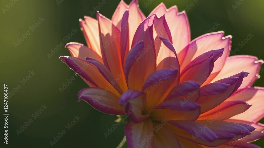 Beautiful Vibrant Pink Water Lily Blooming in the Sunshine Beautiful Vibrant Pink Water Lily Blooming in the Sunshine