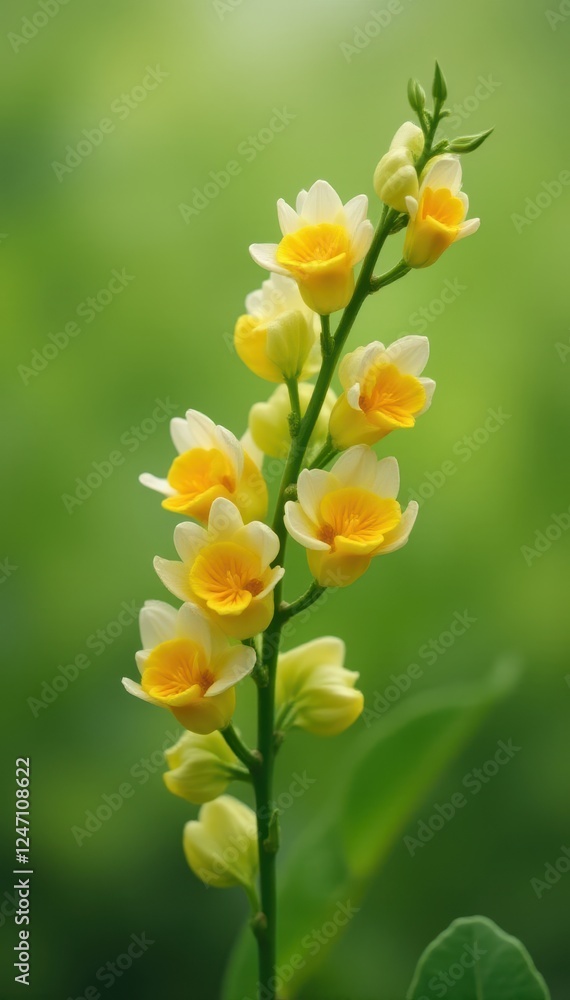 Fragrant pea like flowers on a deciduous tree, flowering tree, wildflower Fragrant pea like flowers on a deciduous tree, flowering tree, wildflower