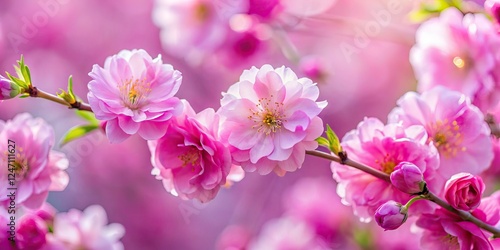 Minimalist Pink Flowers, Abstract Floral Photography, Artistic Blooms