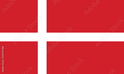 Free Download The national flag of Denmark. Denmark flag vector. A symbol of national pride and heritage. Official colors, Kingdom of Denmark. - GFXLoad