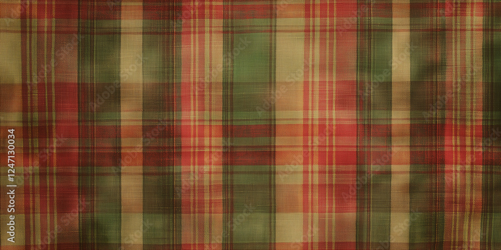 Colorful Plaid Pattern Fabric Texture Colorful Plaid Pattern Fabric Texture