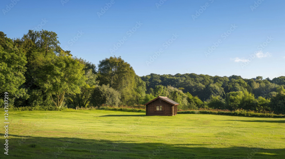 Fototapeta premium old house in the forest