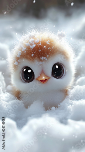 owl in the snow