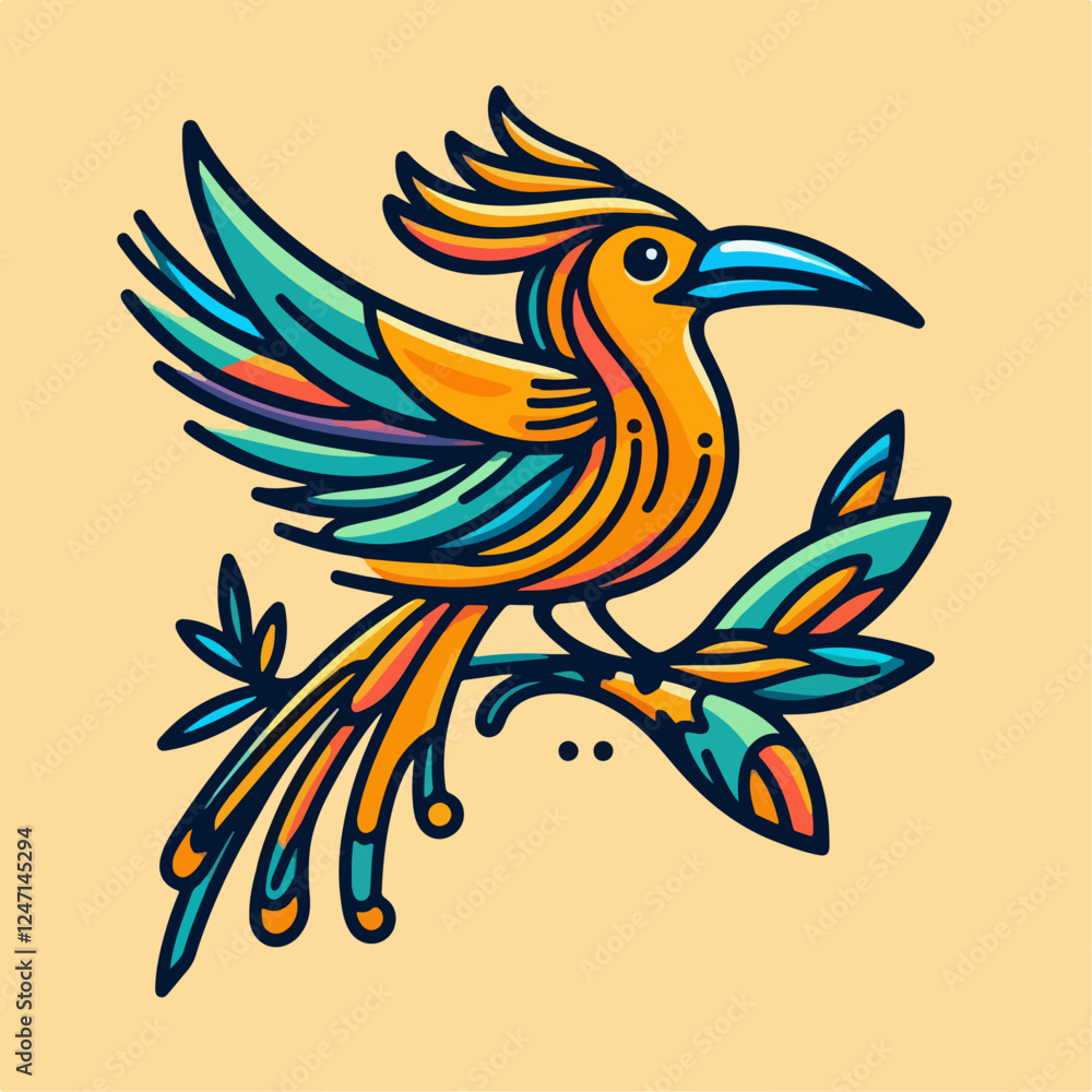 Fototapeta premium bird on a branch